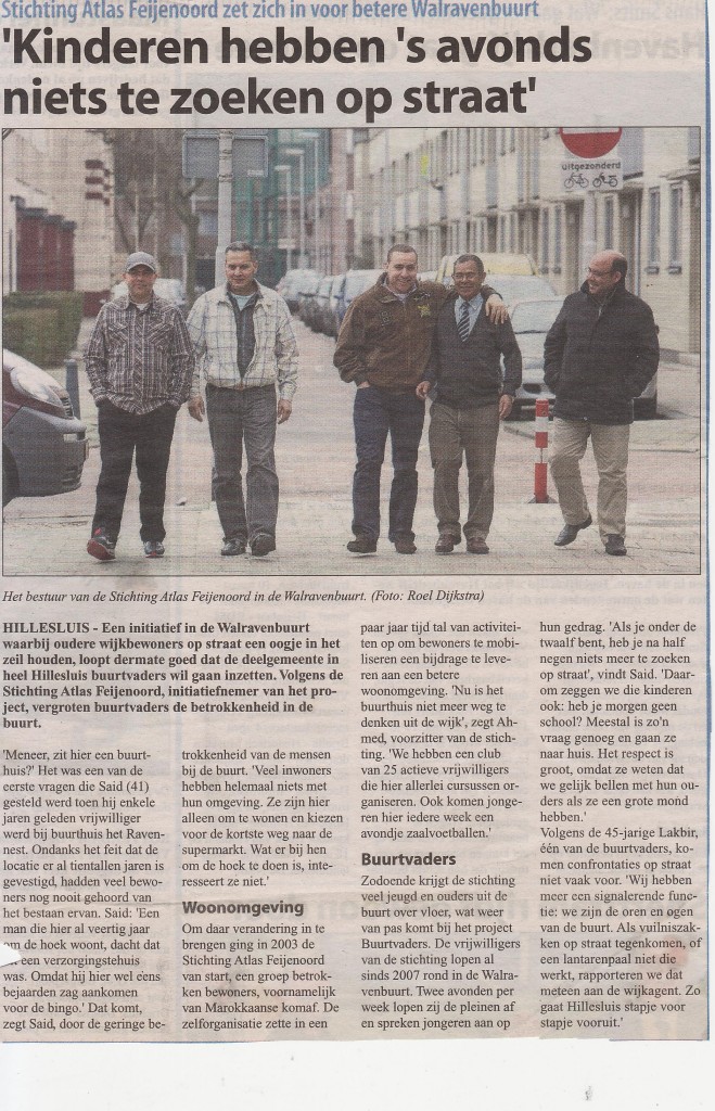 Krantenartikel buurtvaders