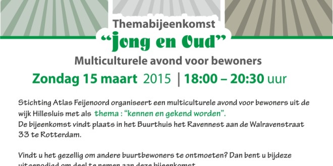 Themabijeenkomst –  Multiculturele avond voor inwoners